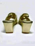 Womens Wrapped in Gold Wedges